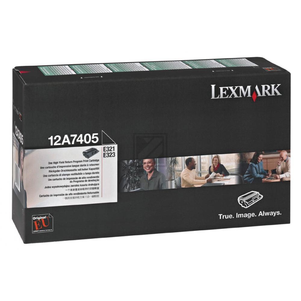 Lexmark Toner-Kartusche Prebate schwarz HC (12A7405)