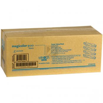 Kon/Min Tonerkit B/C/M/Y (4) Magicolor 3100
