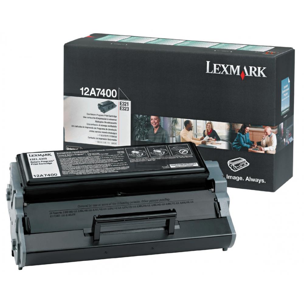 Lexmark Toner-Kartusche Prebate schwarz (12A7400)
