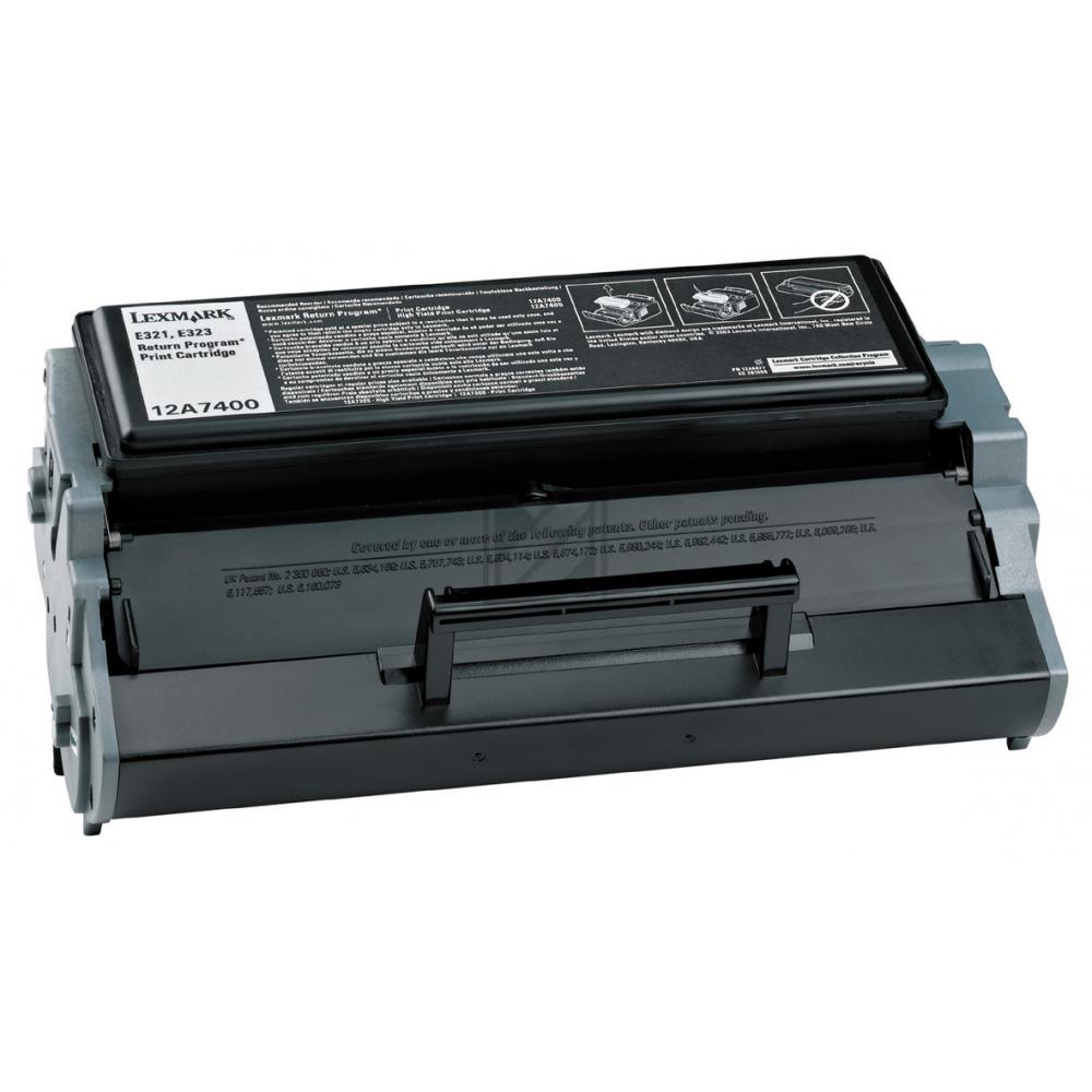 Lexmark Toner-Kartusche Prebate schwarz (12A7400)