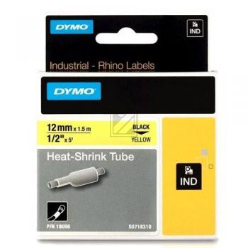 Dymo Heißschrumpfschlauch 6mm schwarz/gelb (18056)