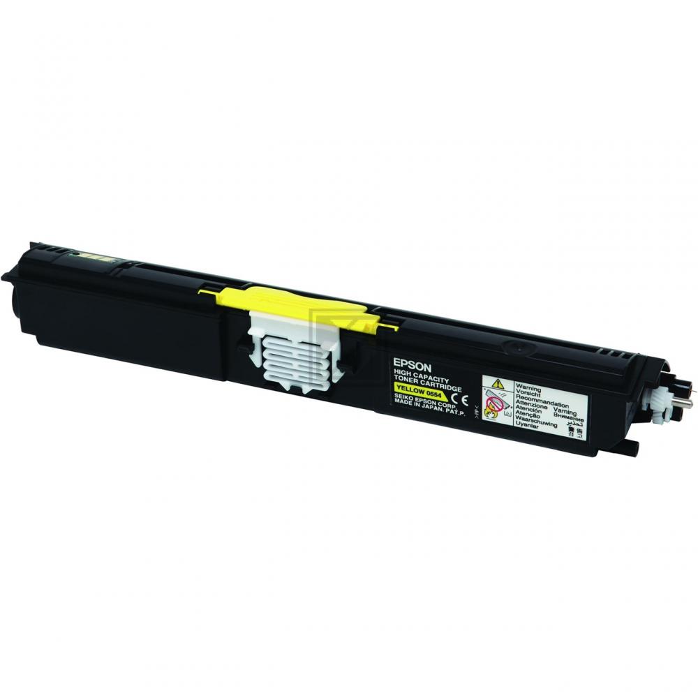 Epson Toner-Kit gelb HC (C13S050554, 0554)