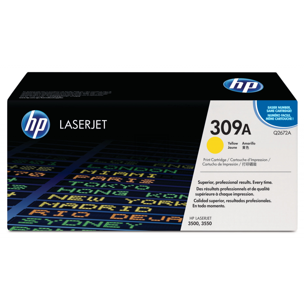 HP Toner-Kartusche gelb (Q2672A, 309A)