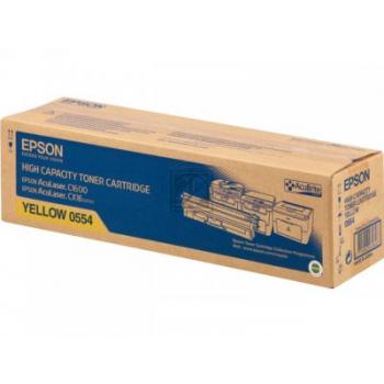 Epson Toner-Kit gelb HC (C13S050554, 0554)