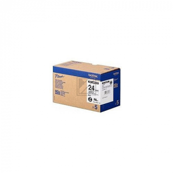 Brother Schriftbandkassette    schwarz/silber matt     (HGE-M951V5)