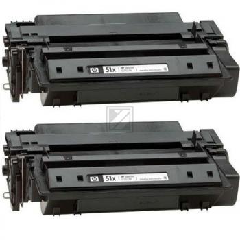 HP Toner-Kartusche 2 x schwarz HC (Q7551XD, 51XD)