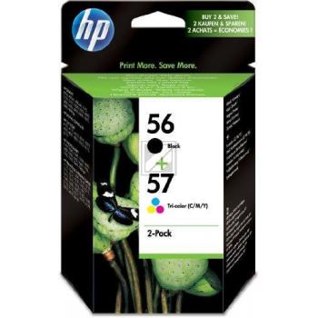 HP Tintendruckkopf cyan/gelb/magenta schwarz HC (SA342AE, 56 57)