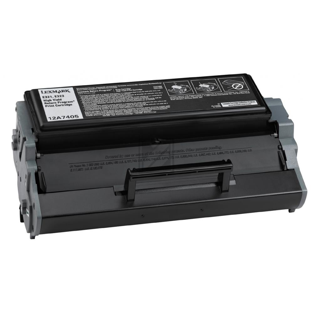 Lexmark Toner-Kartusche Prebate schwarz HC (12A7405)