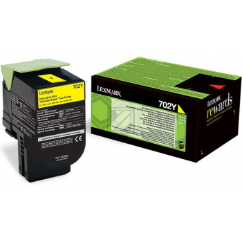 Lexmark Toner-Kit Return gelb (70C20YE, 702YE)