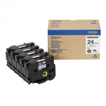 Brother Schriftbandkassette    schwarz/transparent     (HGE-151V5)
