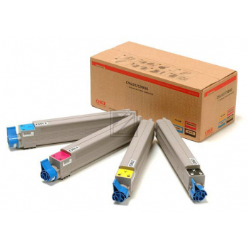 OKI Toner-Kit gelb, magenta, schwarz, cyan HC (43112702)