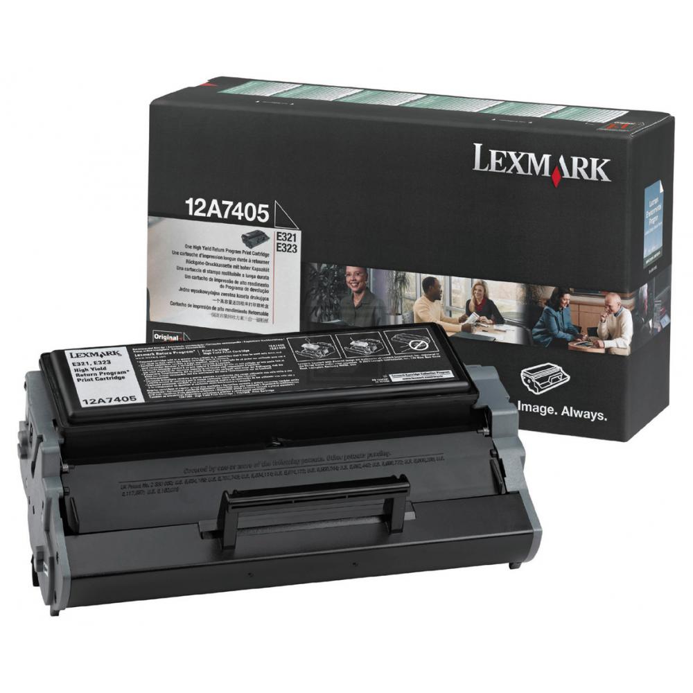 Lexmark Toner-Kartusche Prebate schwarz HC (12A7405)