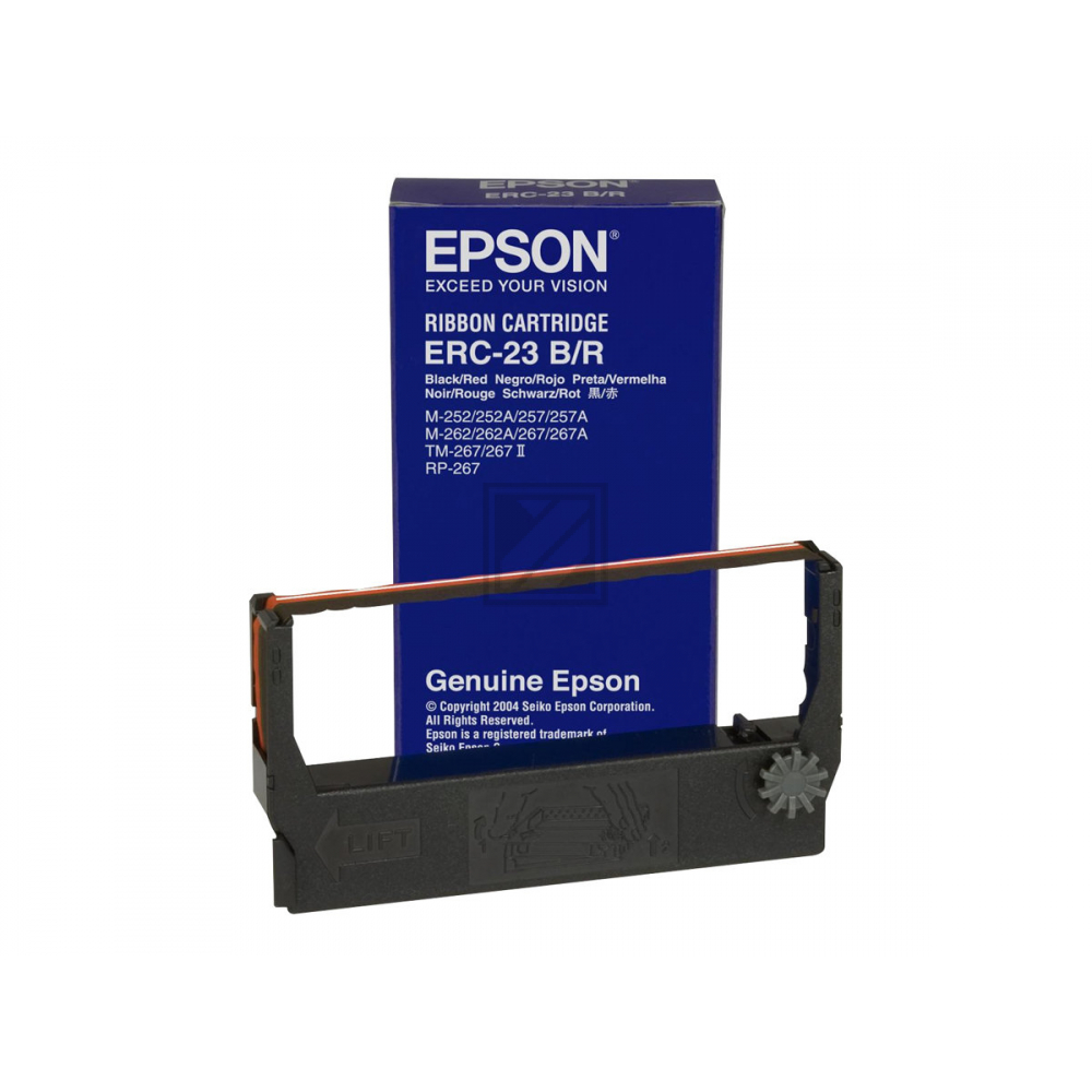 Epson Farbband Nylon schwarz/rot (C43S015362, ERC-23B/R)