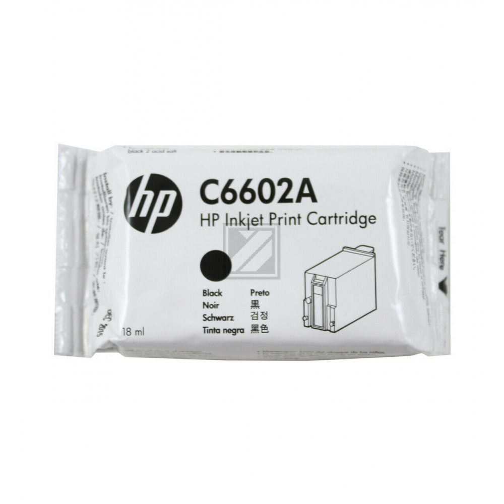 HP Tintendruckkopf schwarz (C6602A)