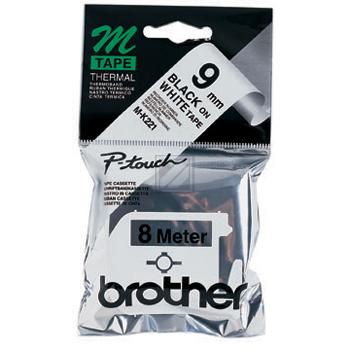 Brother Schriftbandkassette schwarz/weiß (M-K221BZ)
