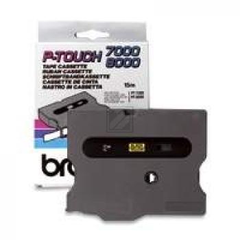 Brother P-Touch 9 mm Y-Blk yellow-black 15 m laminiert
