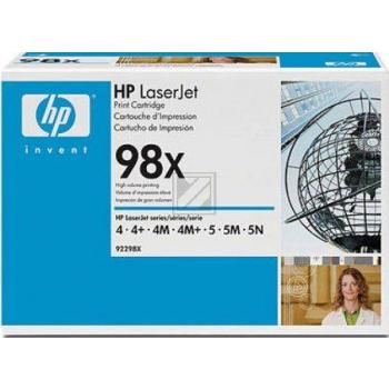 HP Toner-Kartusche schwarz HC (92298X, 98X)