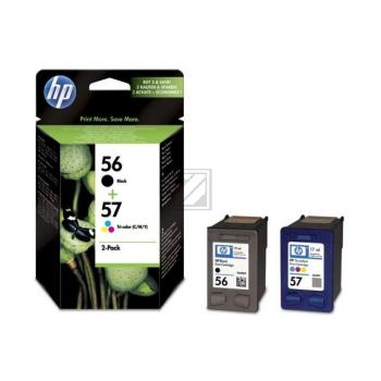 HP Tintendruckkopf cyan/magenta/gelb, schwarz HC (SA342AE, 56, 57)