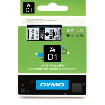 Dymo Schriftbandkassette schwarz/transparent (S0720820)