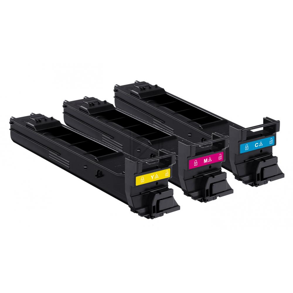 Konica Minolta Toner-Kit gelb, magenta, cyan (A0DKJ51)
