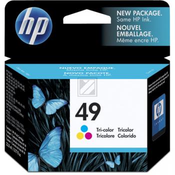 HP Tintendruckkopf cyan/magenta/gelb HC (51649AE, 49)