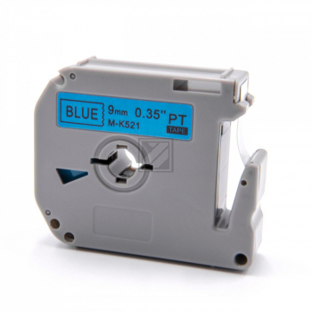 Brother Schriftbandkassette schwarz/blau (M-K521BZ)
