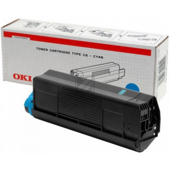OKI Toner-Kit cyan HC (42127407, Type-C6)