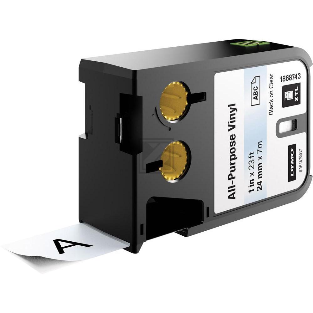 Dymo Schriftbandkassette schwarz/transparent (1868743)