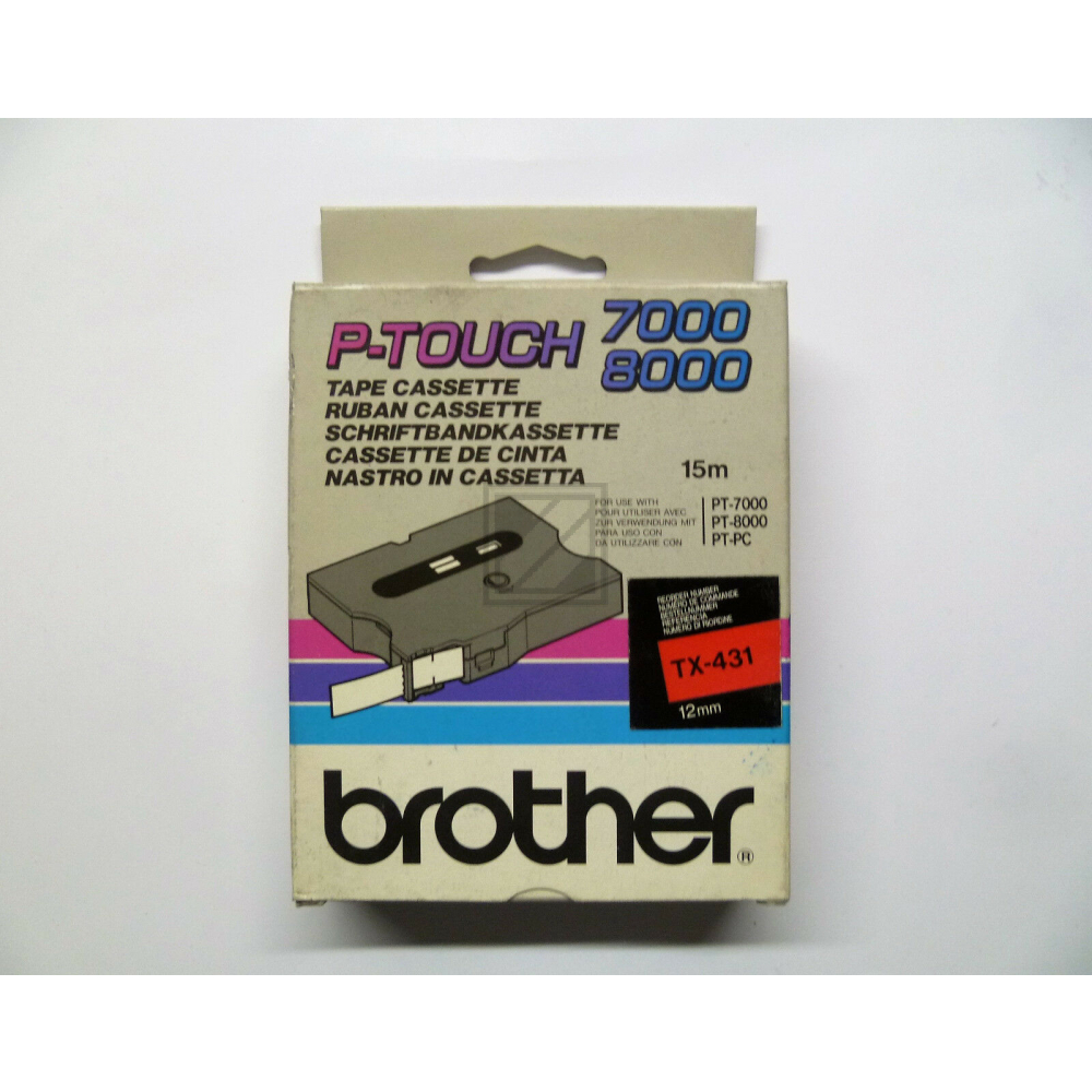 Brother Schriftbandkassette         (TX-431)