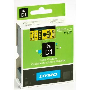 Dymo Schriftbandkassette schwarz/gelb (S0720980, 53718)