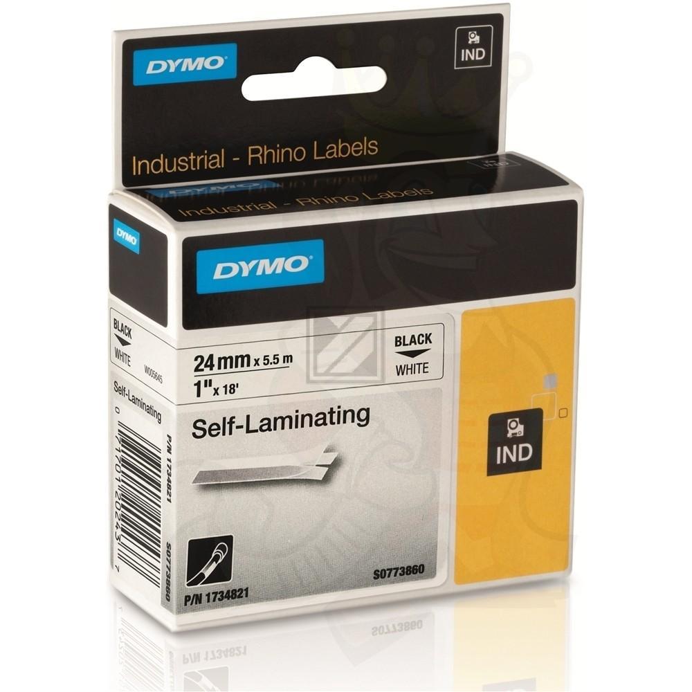 Dymo Selbstlaminierendes Vinylband 24mm schwarz/weiß (1734821)
