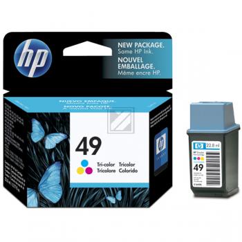 HP Tintendruckkopf cyan/magenta/gelb HC (51649AE, 49)