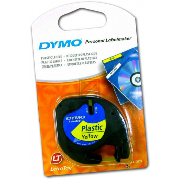 Dymo Schriftbandkassette (UK/FR Version) gelb (S0721620, 91202)