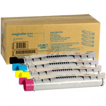 Kon/Min Tonerkit B/C/M/Y (4) Magicolor 3100