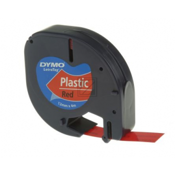 Dymo Schriftbandkassette rot (S0721630, 91203)